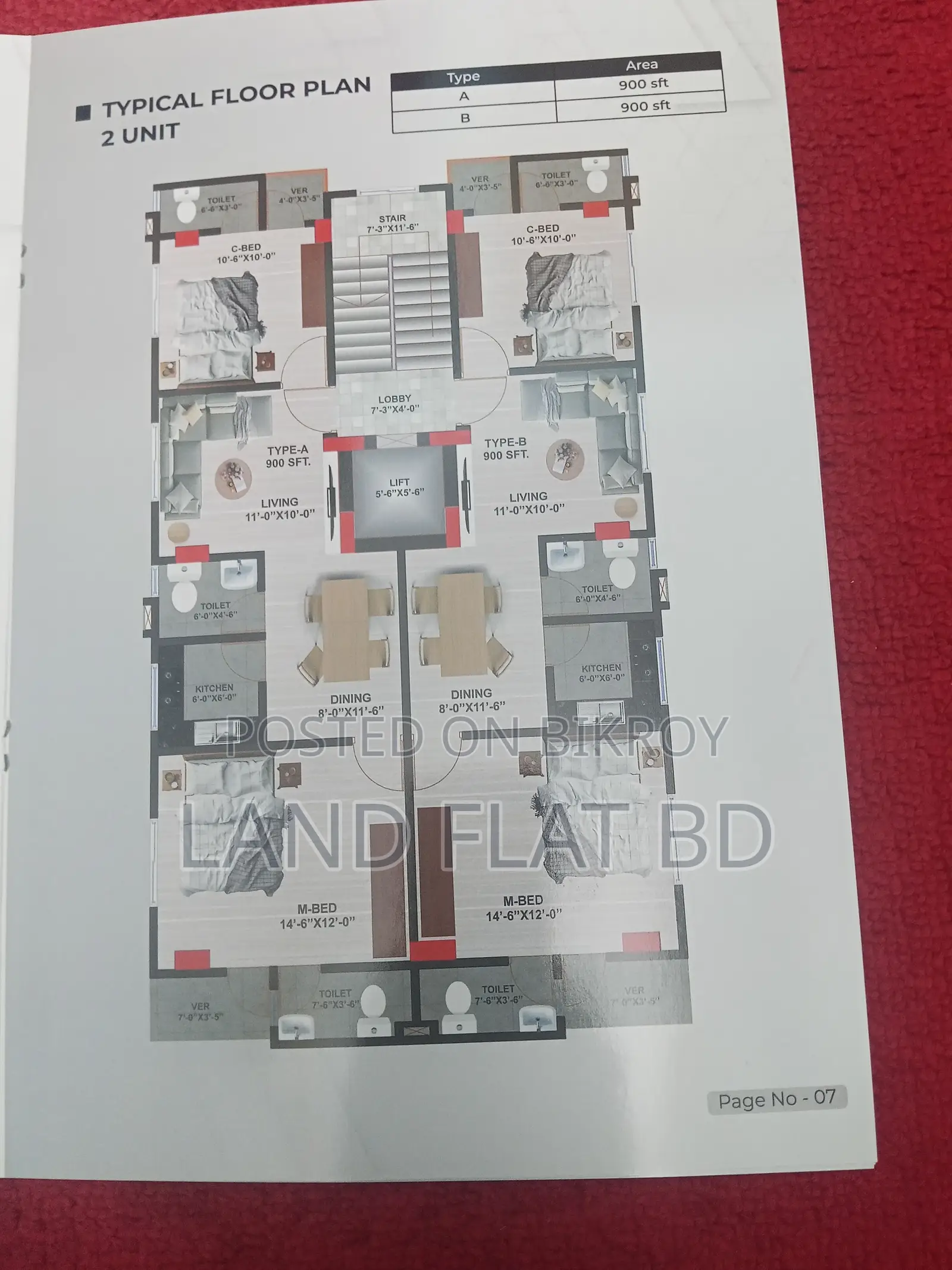 900 Sqft Flat for Sale in Chondrima Housing, Mohammadpur in Mohammadpur