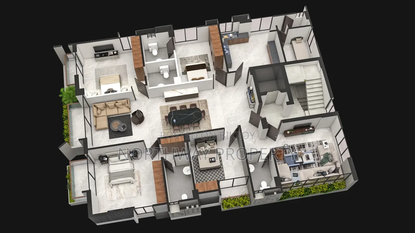 South-Facing 4-Bedroom Flat @ Jolshiri Abashon in Banani