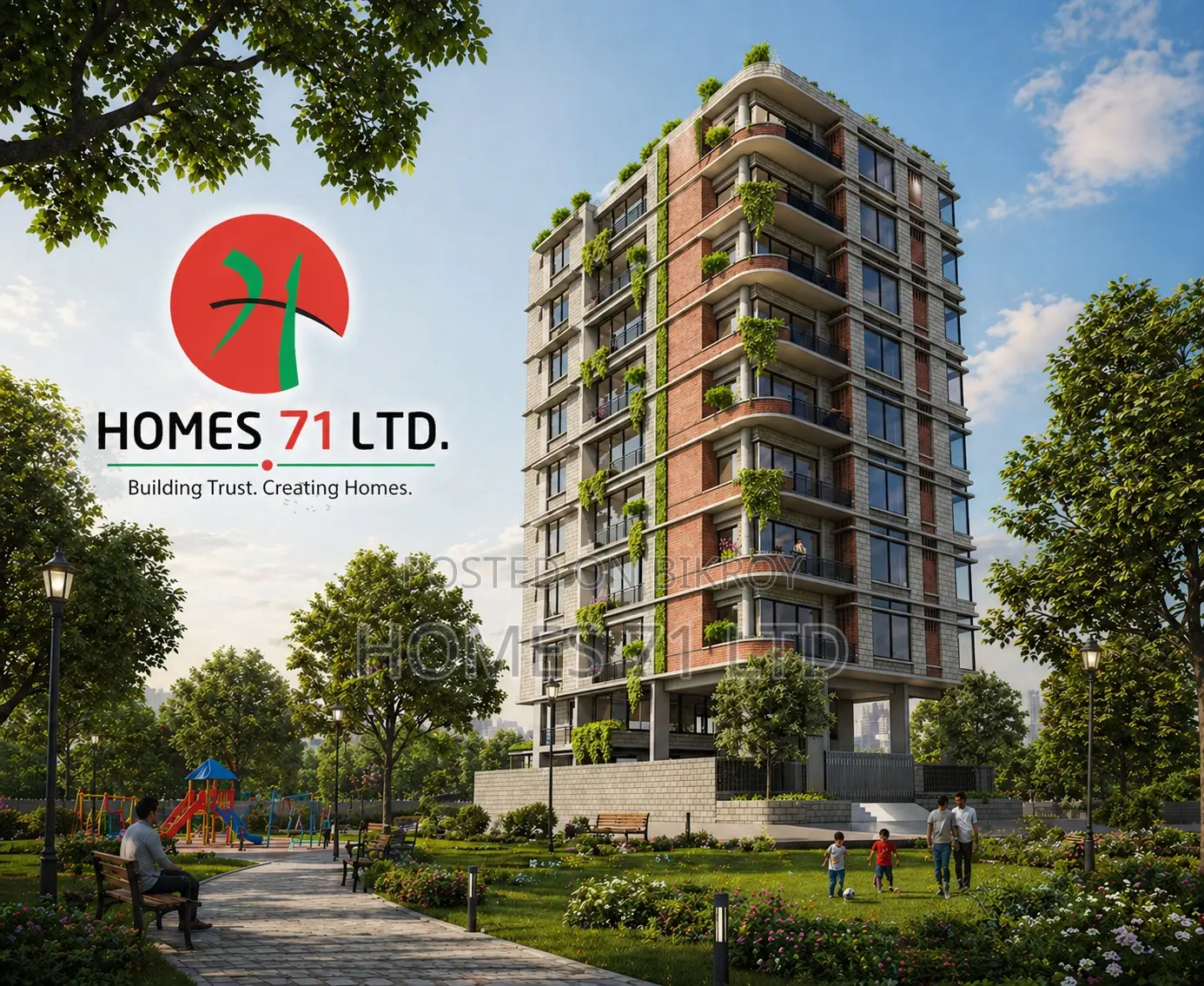 Flat for sale ongoing at Jolshiri Abashon with discount offer in Dhaka