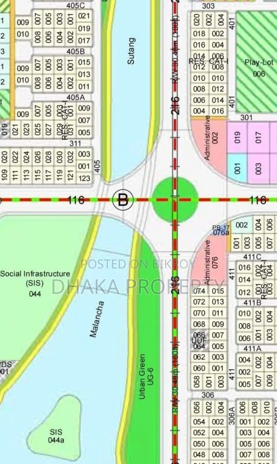 3 Katha Plot Near Lake at Sector-23 in Purbachal