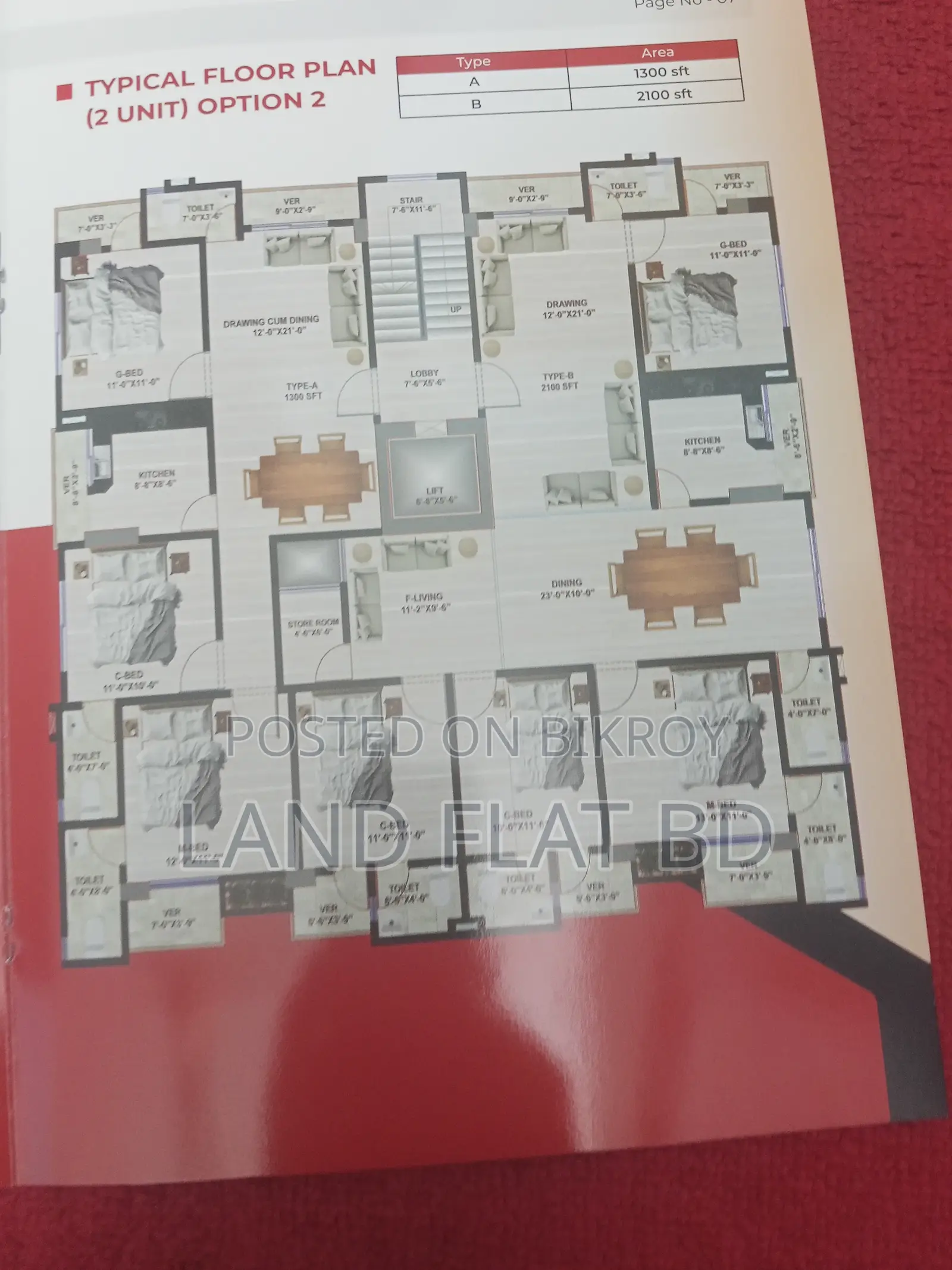 Chondrima Housing @ 1300 sq ft South-Facing Flat for Sale in Mohammadpur in Mohammadpur