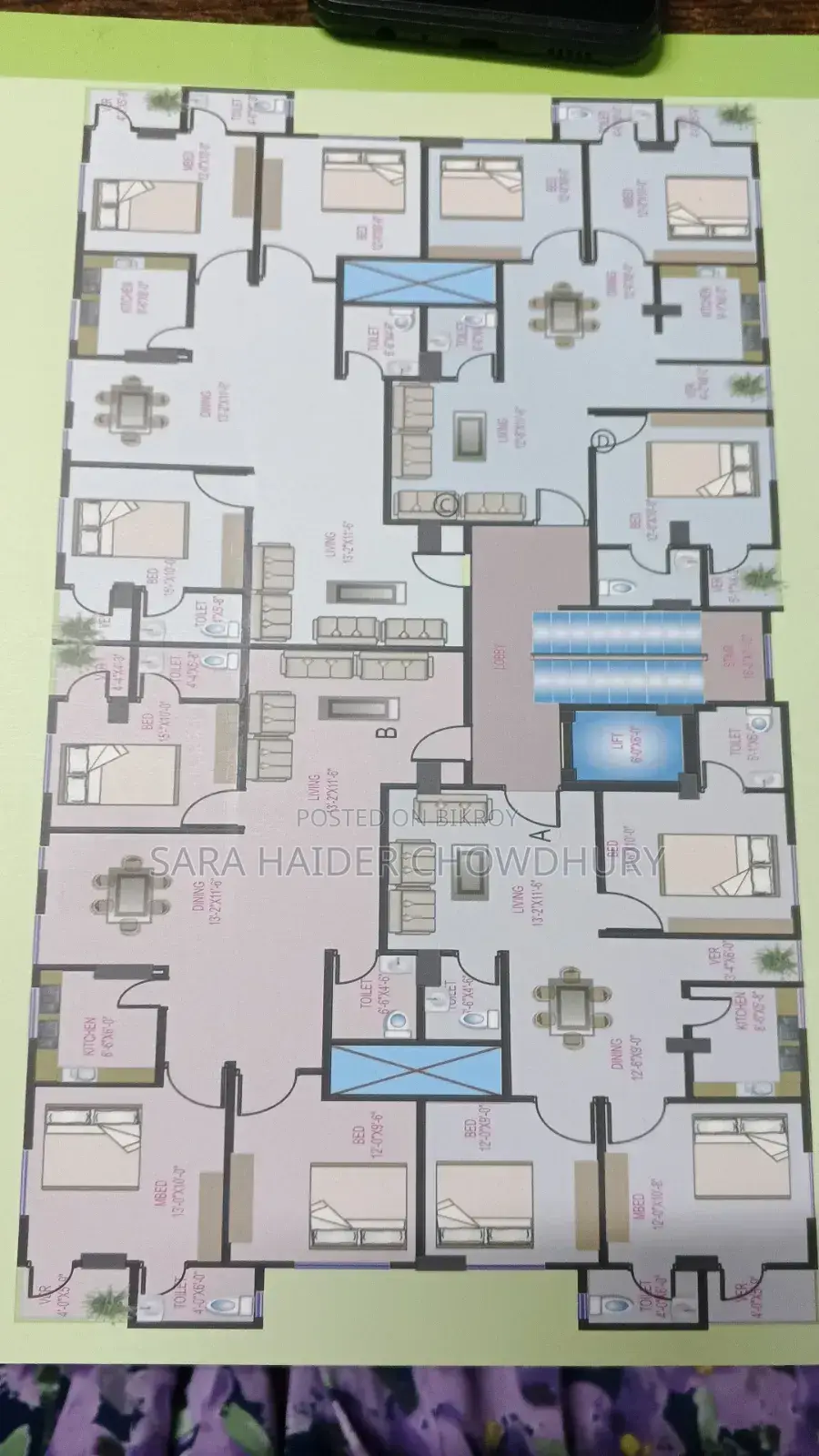 3-bedroom Apartment in Perfect Holdings, Mohammadpur for Sale in Mohammadpur