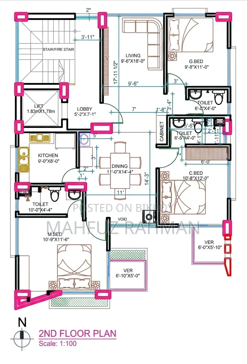 20-bedroom Apartment in Basundhara for sale in Basundhara
