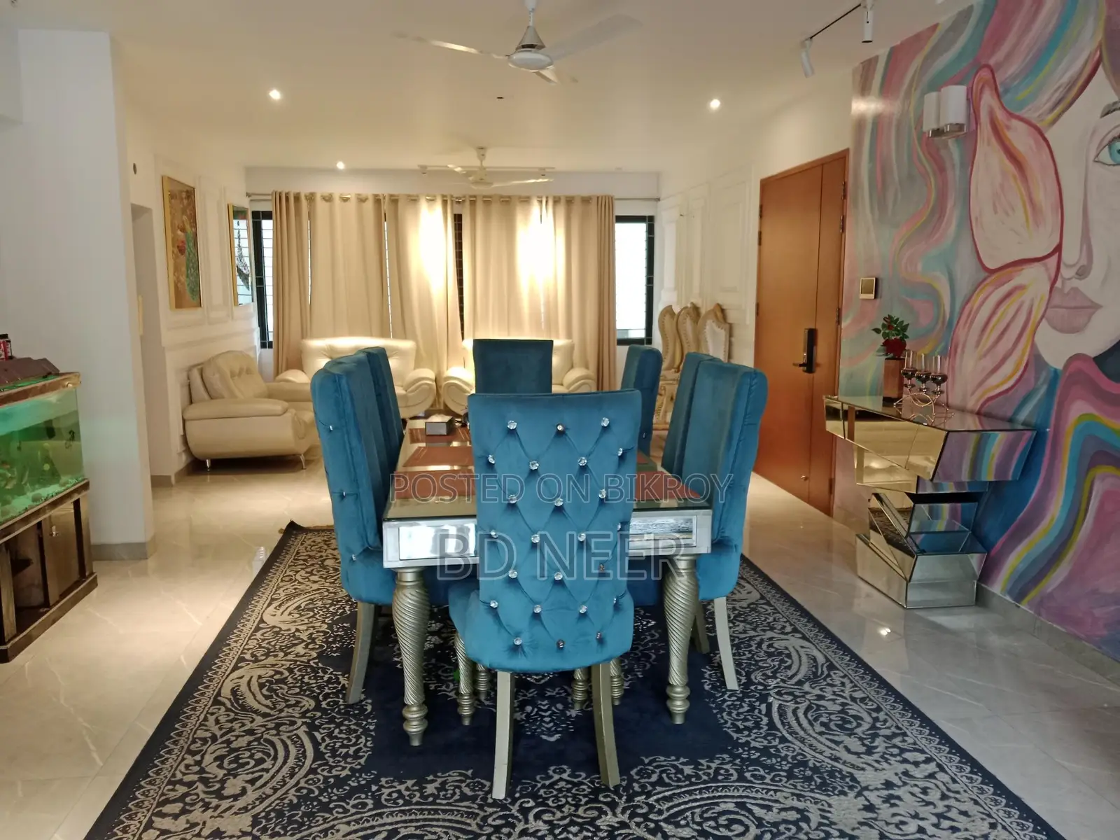 Gorgeous looking fully furnish 4 Bed room apt rent in banani in Banani