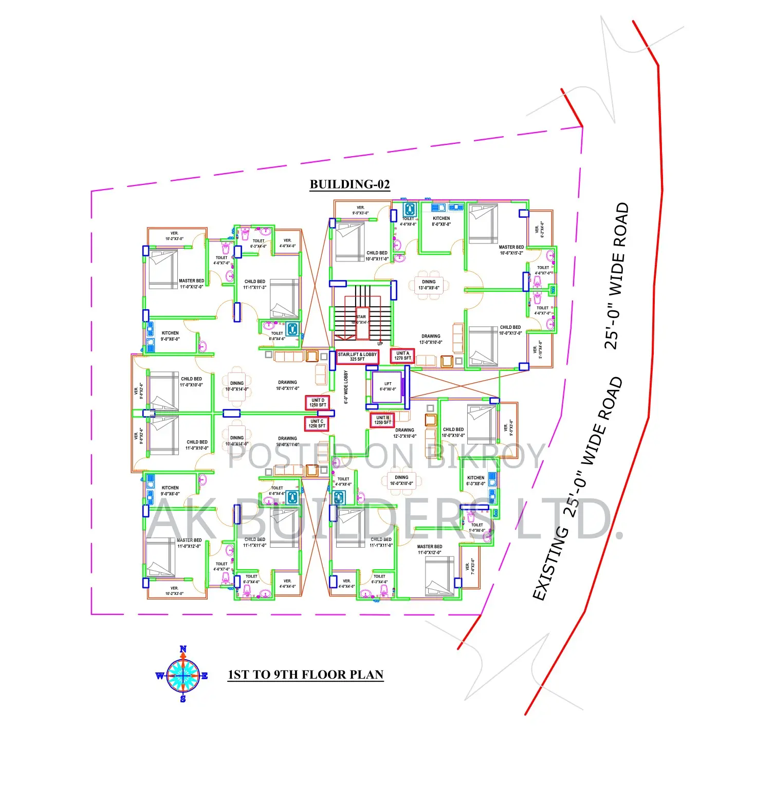 Attractive 2500 sq. ft. Flats for Sale in Uttara Nalbhog! in Uttara