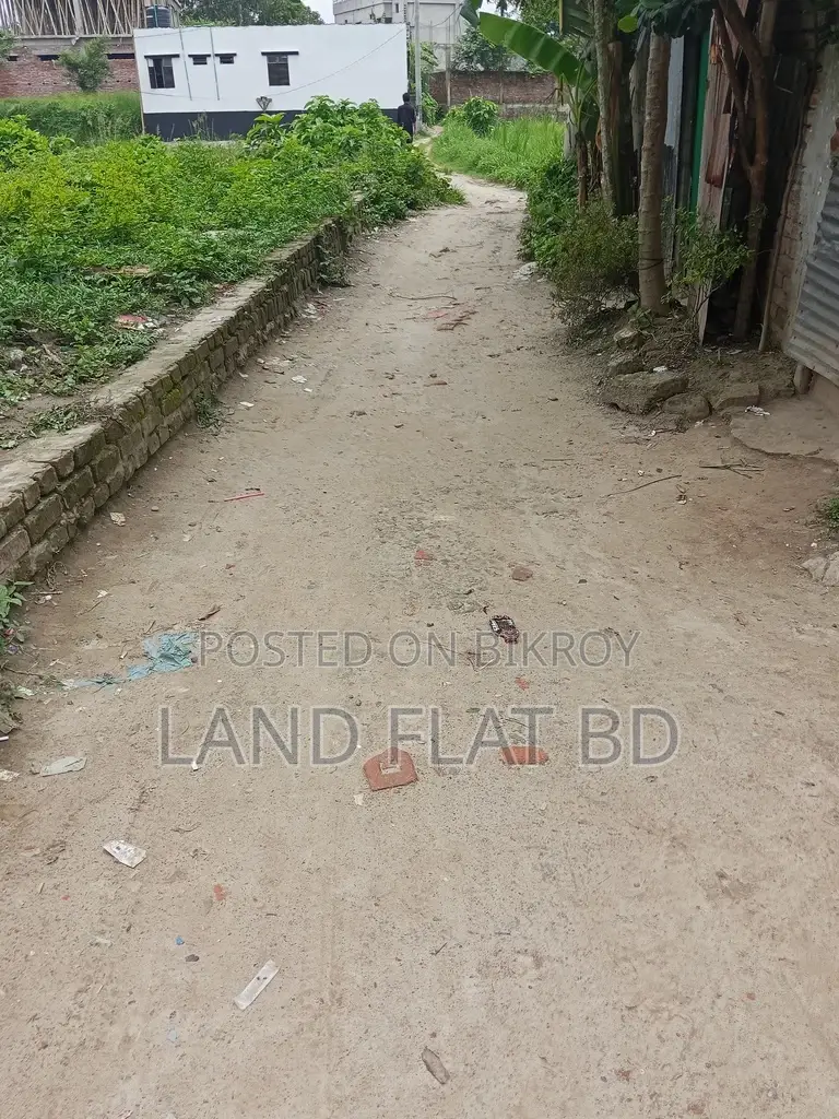Ati Bazar, 24 decimals of land for sale, ready for immediate construction in Keraniganj