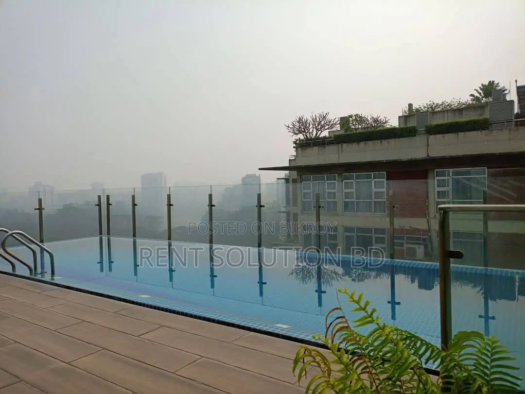 Lakeside Semi Furnished Gym Swimming Pool Flat Rent in Gulshan North in Gulshan