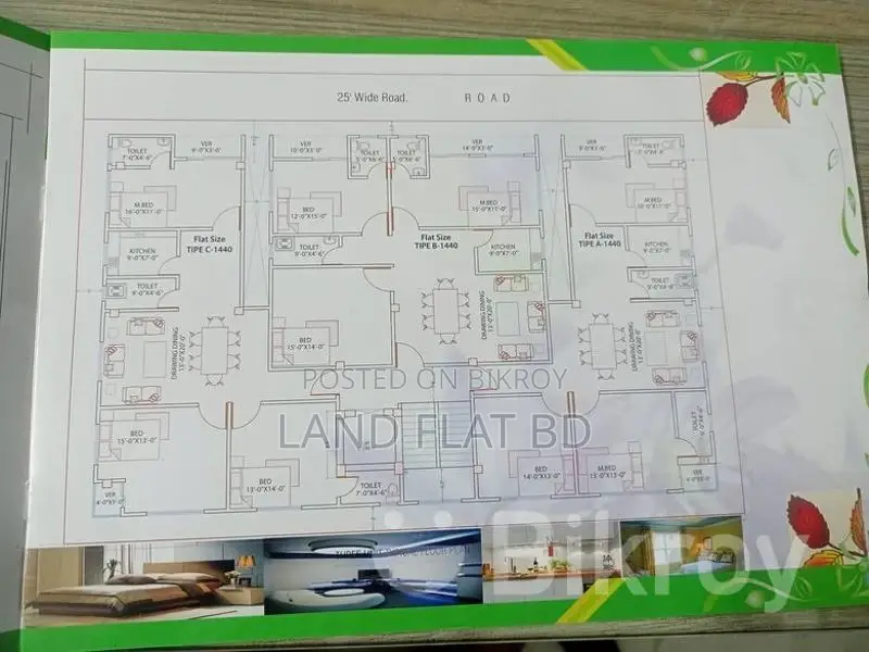 RIVER VIEW # ON GOING FLAT SALE @1440 SFT in Mohammadpur