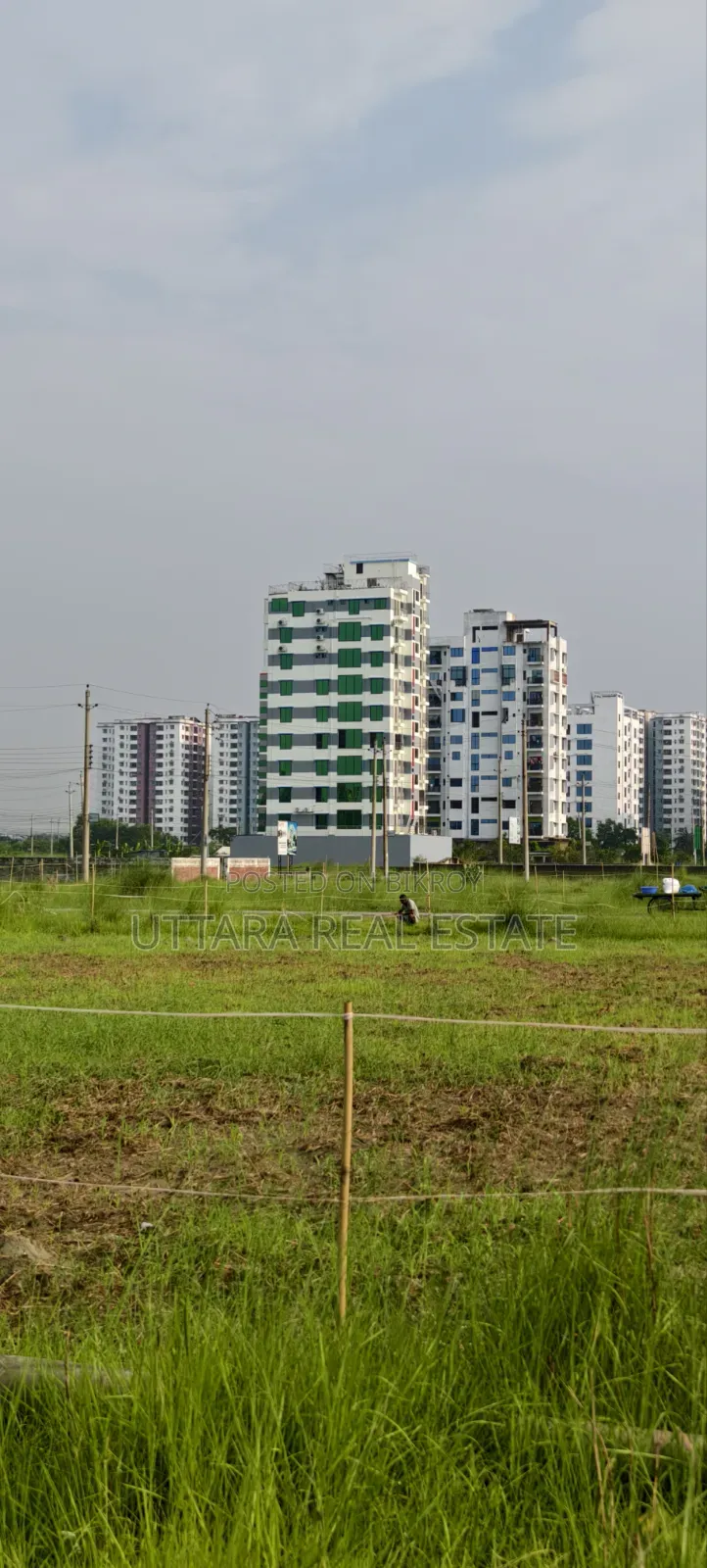12 Katha plot for sale in Uttara RAJUK Sector 17, G Block, 110-foot road in Uttara