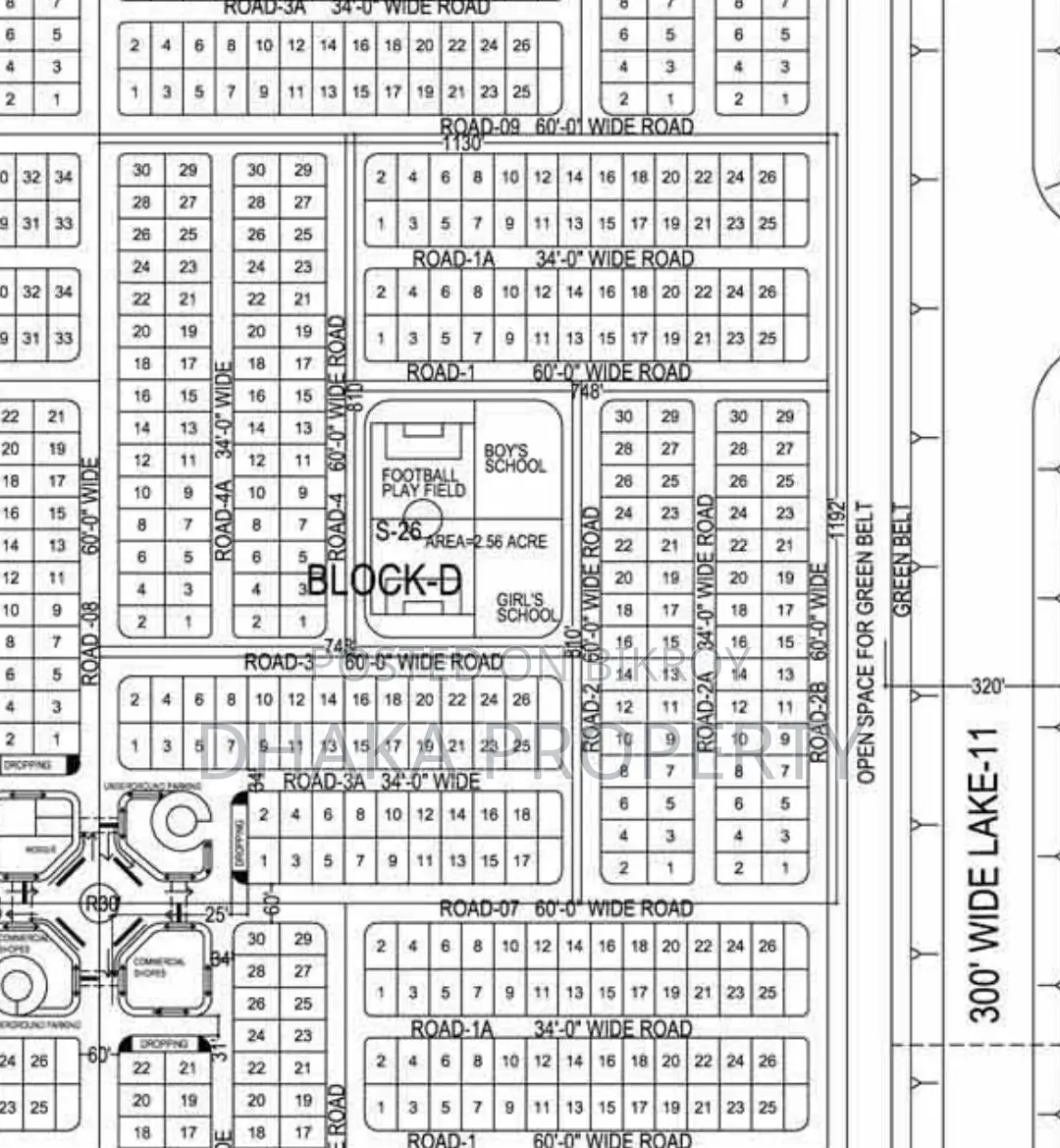 5 Katha Park South Facing Sector-16/D in Uttara