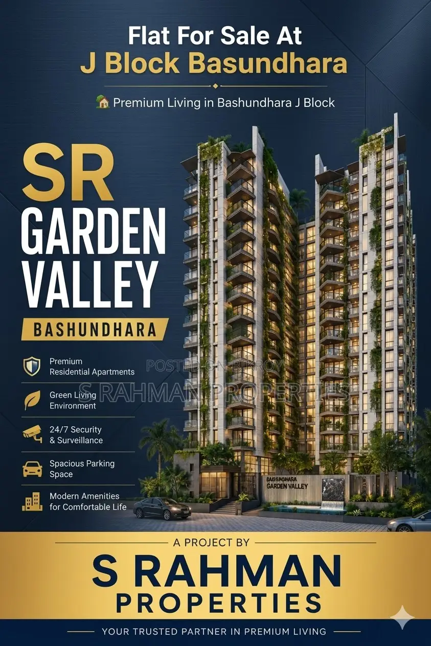 4-bedroom Apartment in S Rahman Properties, Basundhara for sale in Basundhara