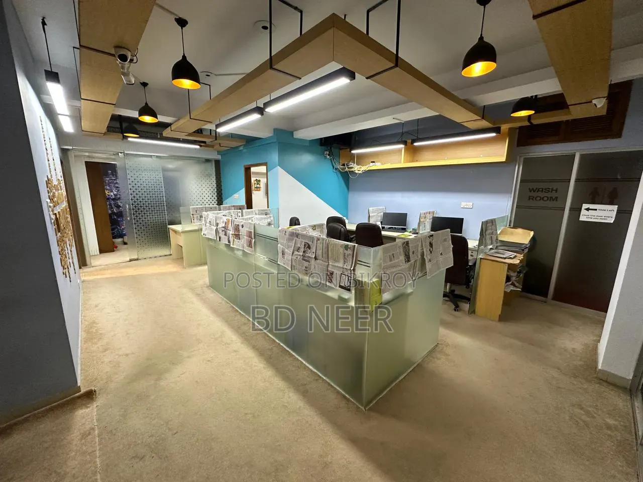 Commercial Fully Furnish 2200 SFT Office Space Rent in Gulshan in Gulshan