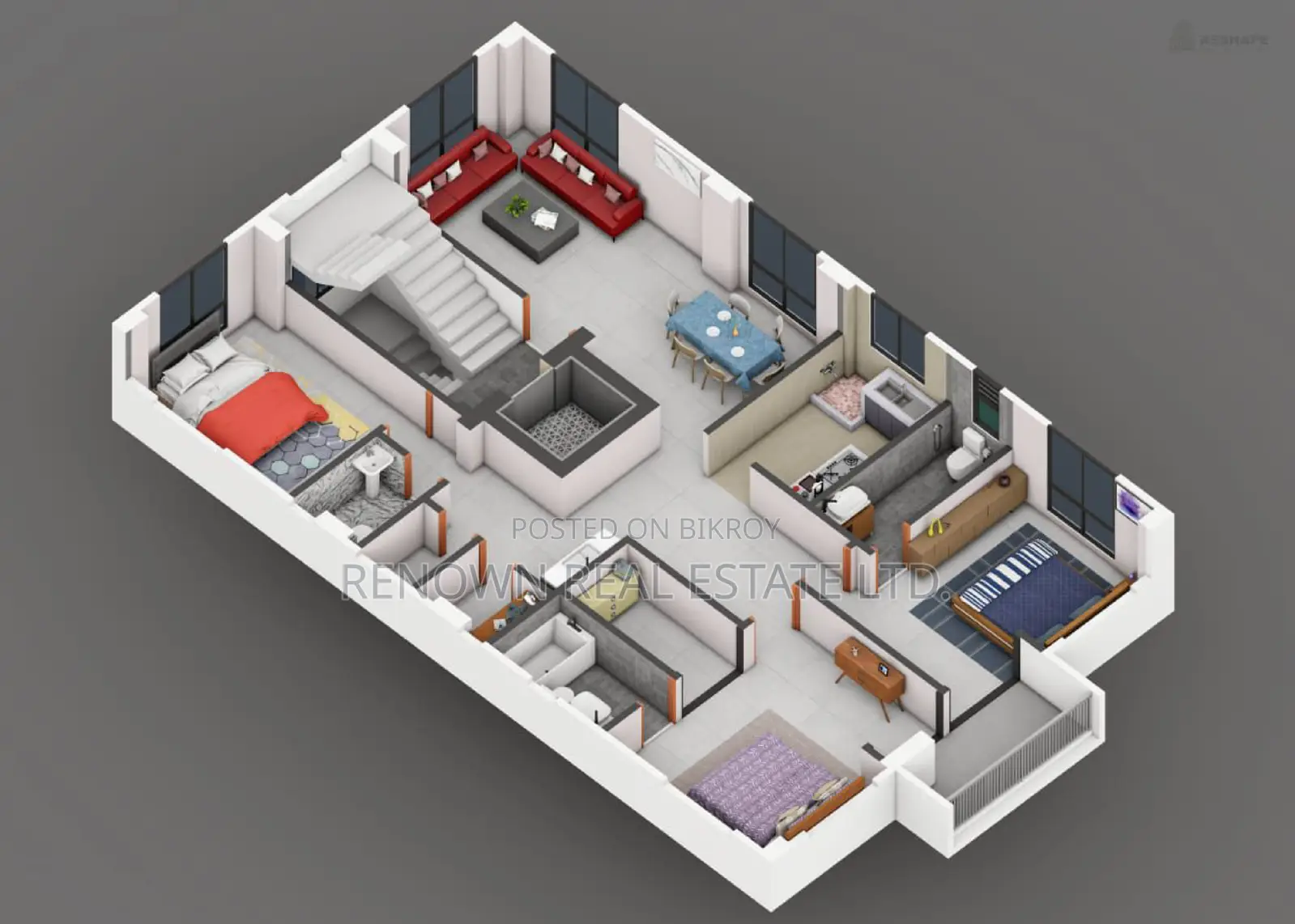 3-Bedroom Apartment in Renown Real Estate, Uttara for Sale in Uttara