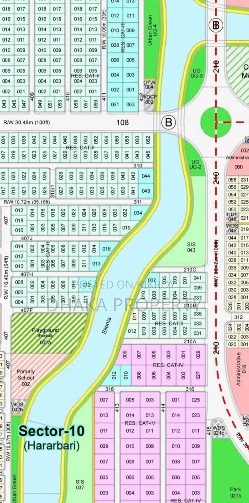5 Katha Plot Sale Sector 10, Purbachal in Purbachal