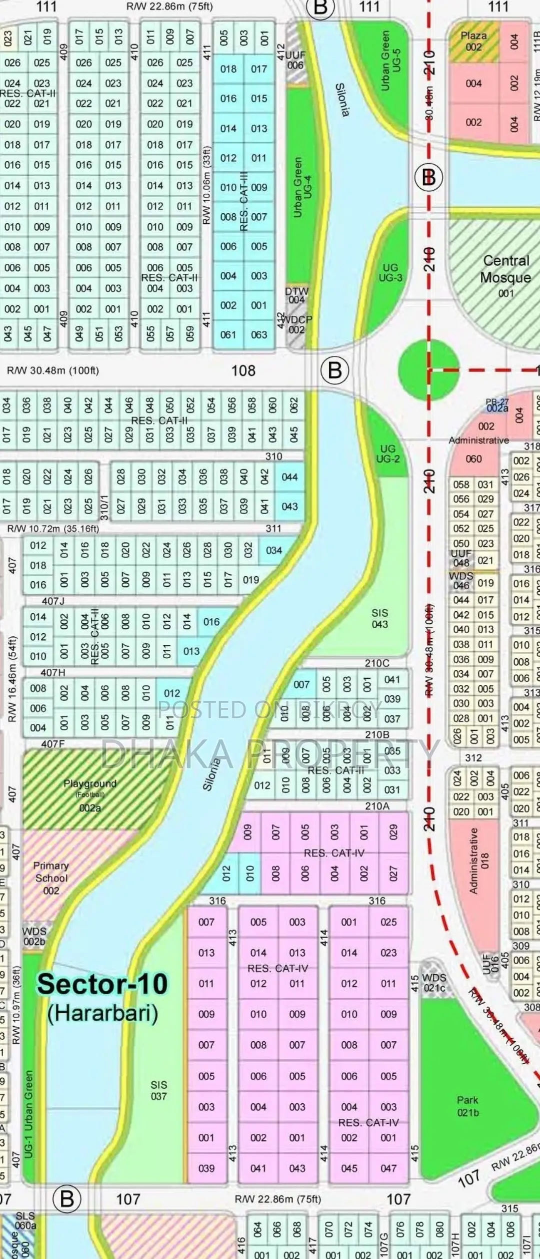 5 Katha Plot Sale Sector 10, Purbachal in Purbachal