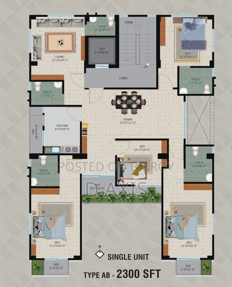 Luxuries Apartment In Uttara-16 Per Sft (On Going) in Uttara