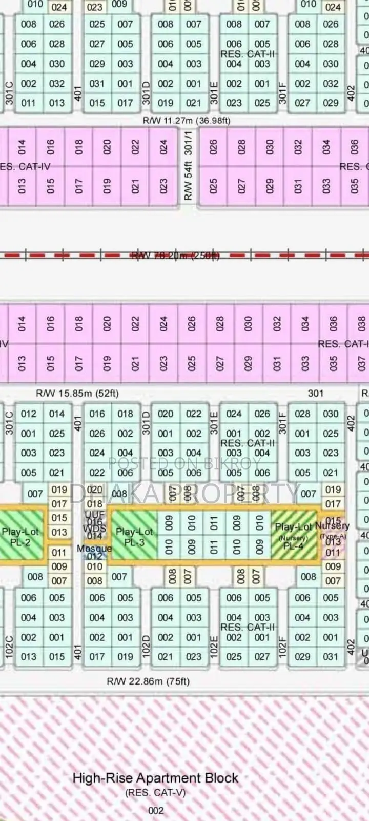 75/30 Corner Plot, 5 Katha, South Facing, Sector 2 in Purbachal