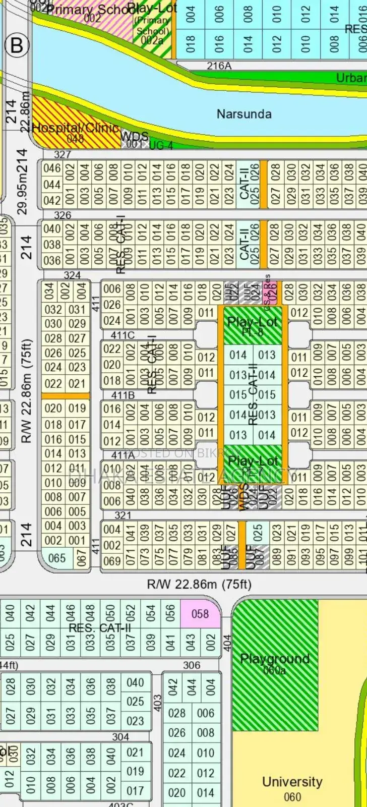 Sector-9, Box Corner South/East 3 Katha in Purbachal