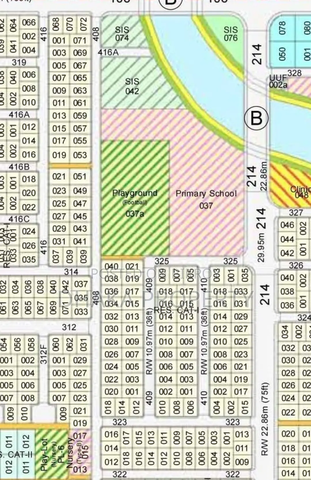 36ft Rd 3 Katha Park East at Sector-9 in Purbachal