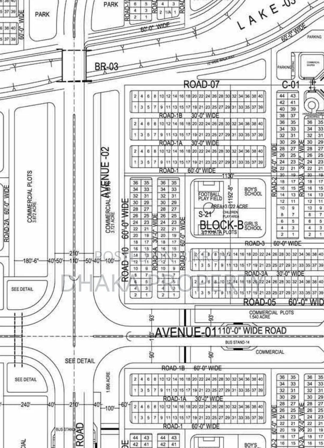3 Katha East-Facing Plot Near Avenue Road, Sector 17/F in Uttara