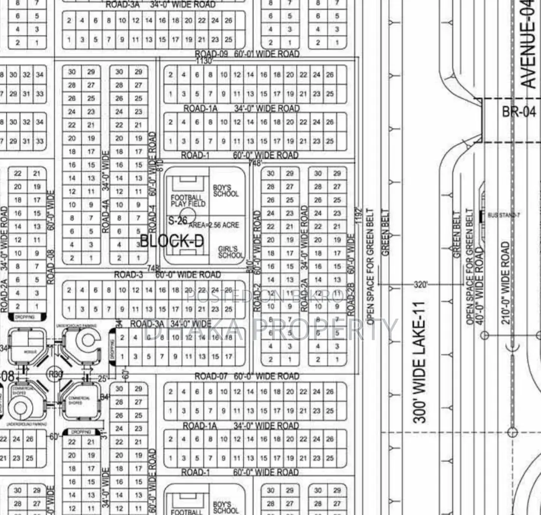 South Facing 5 Katha Plot Sale Sector-16/D in Uttara