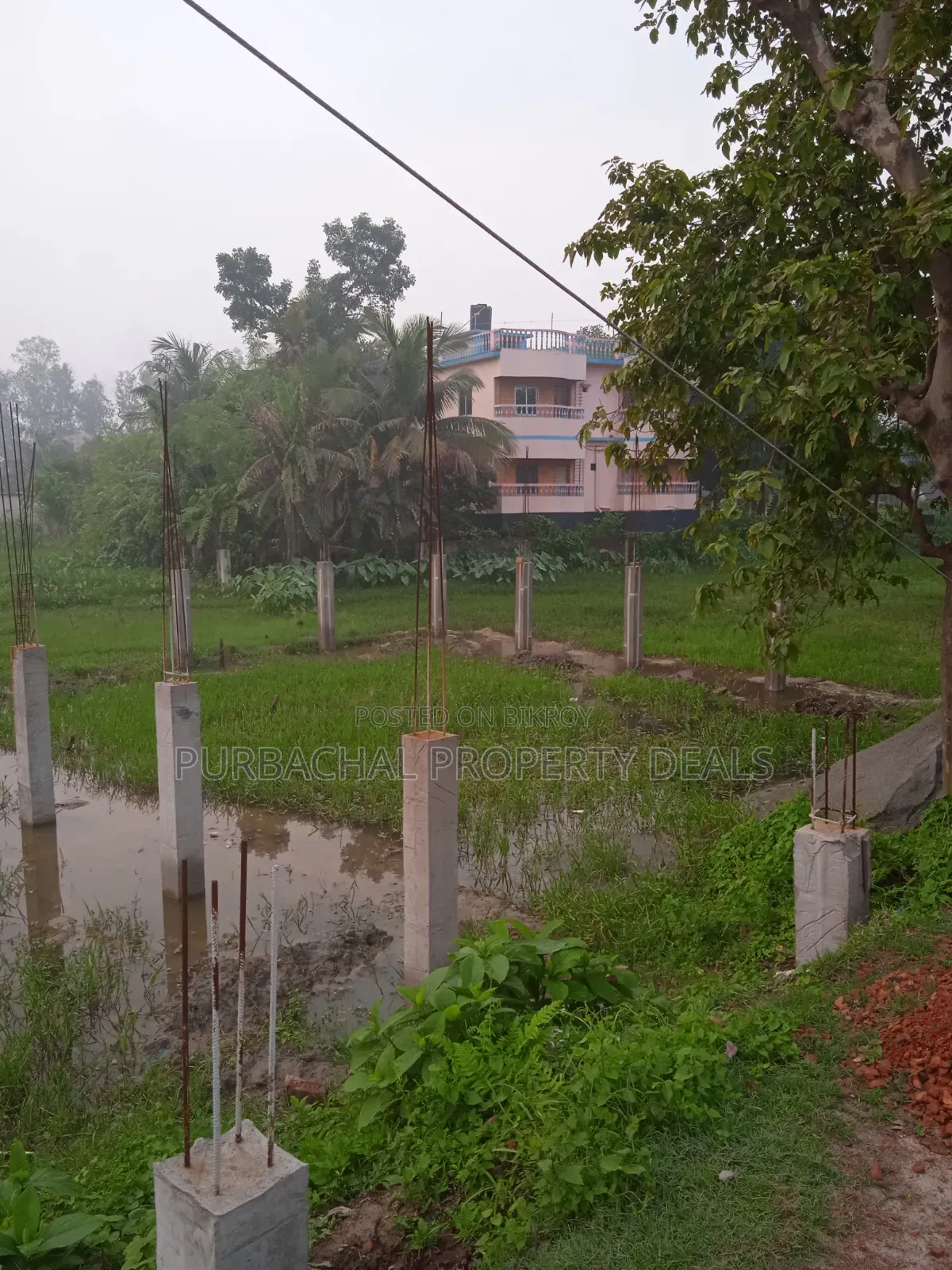 5 decimal land for sale adjacent to Demra-Kaliganj main road in Purbachal in Purbachal