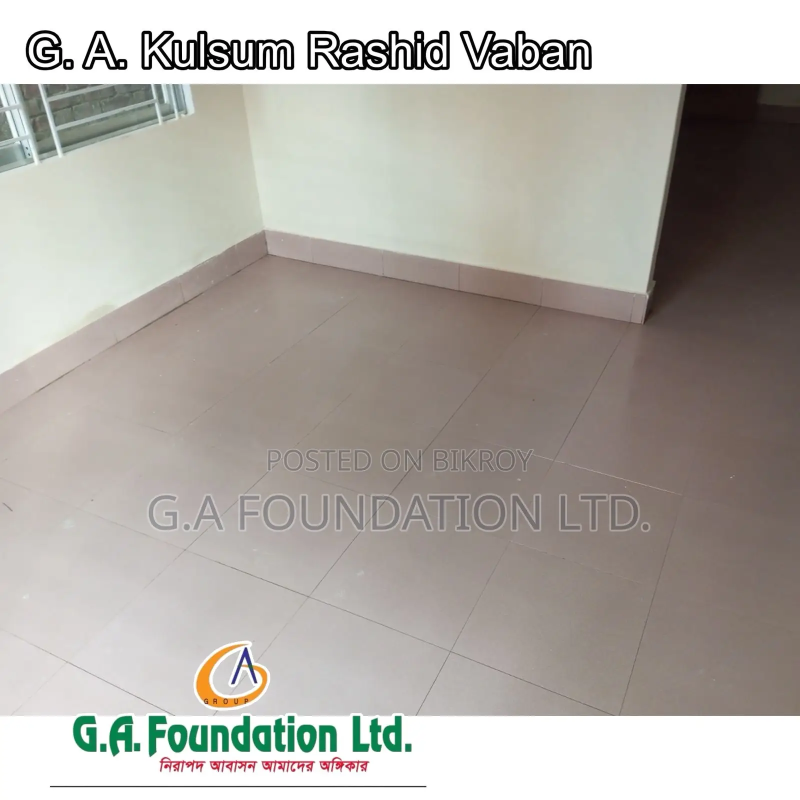 3bdrm Apartment in G. A. Kulsum Rashid, Mirpur for Sale in Mirpur