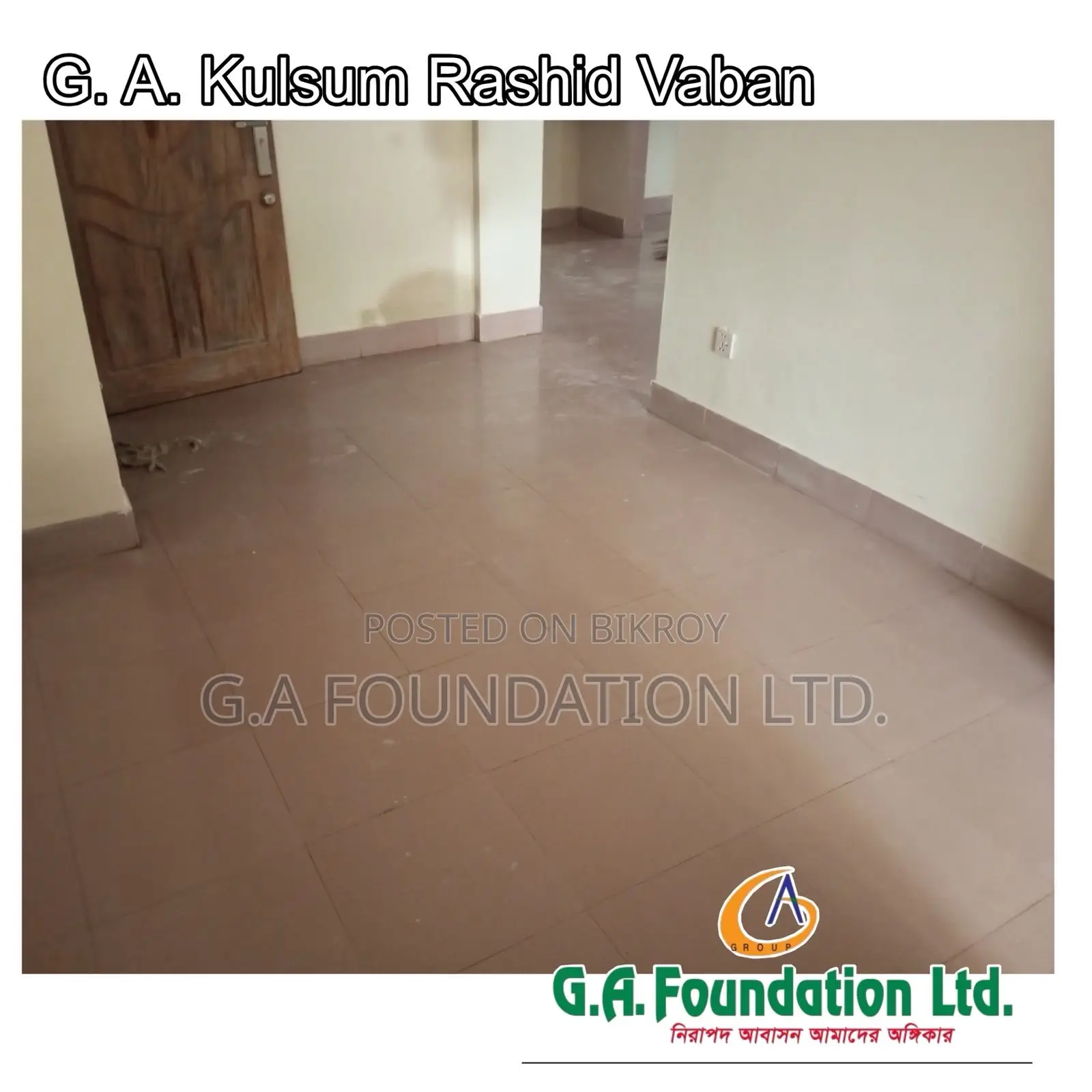 3bdrm Apartment in G. A. Kulsum Rashid, Mirpur for Sale in Mirpur