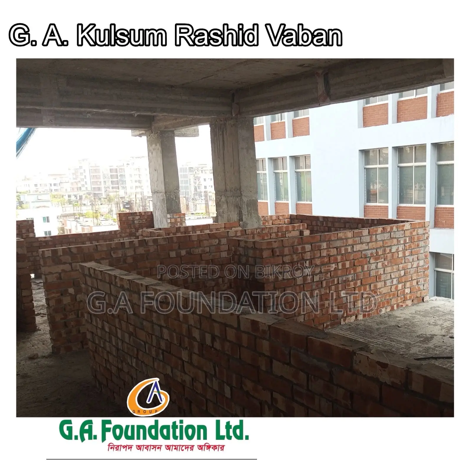3bdrm Apartment in G. A. Kulsum Rashid, Mirpur for Sale in Mirpur