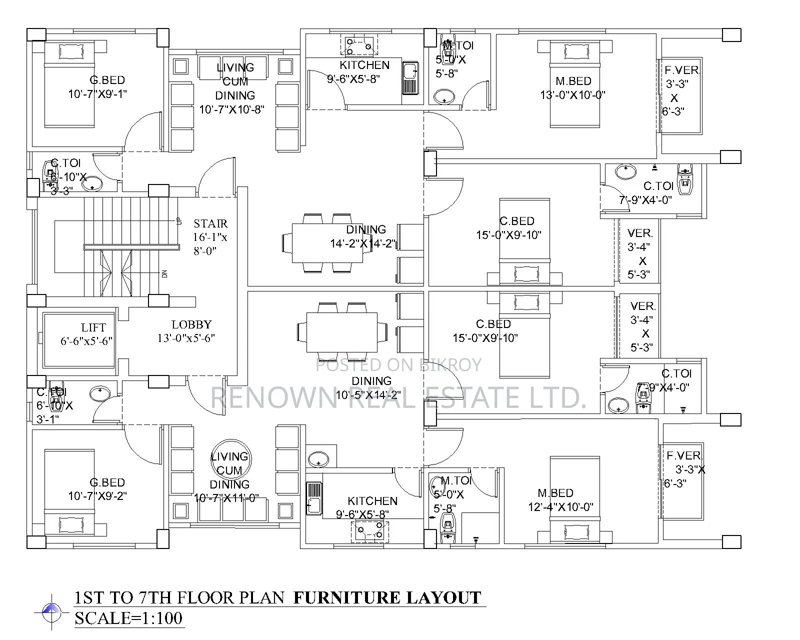 3bdrm Apartment for sale in Uttara