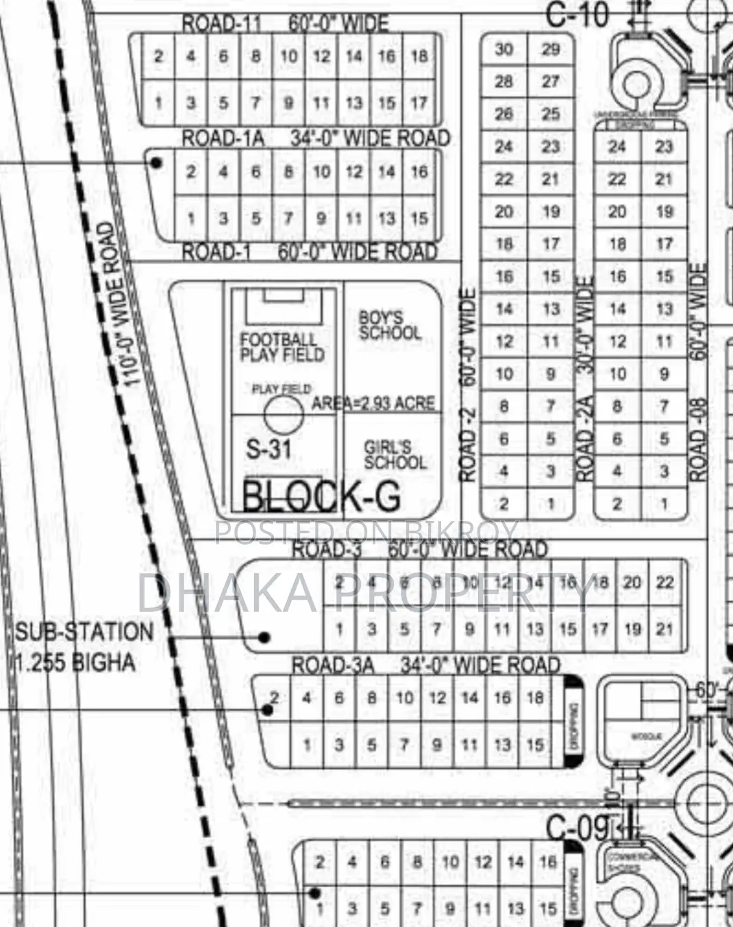 5 Katha South Facing Plot at Sector-16/G in Uttara