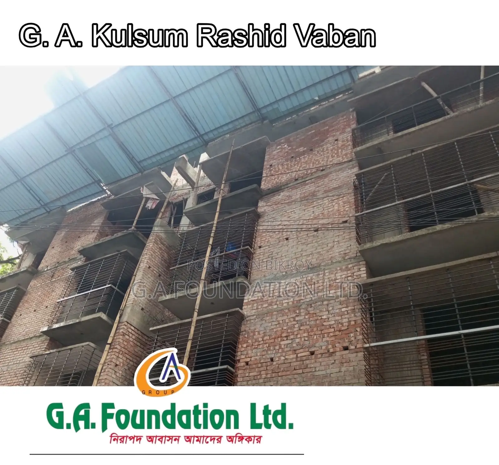 3bdrm Apartment in G. A. Kulsum Rashid, Mirpur for Sale in Mirpur
