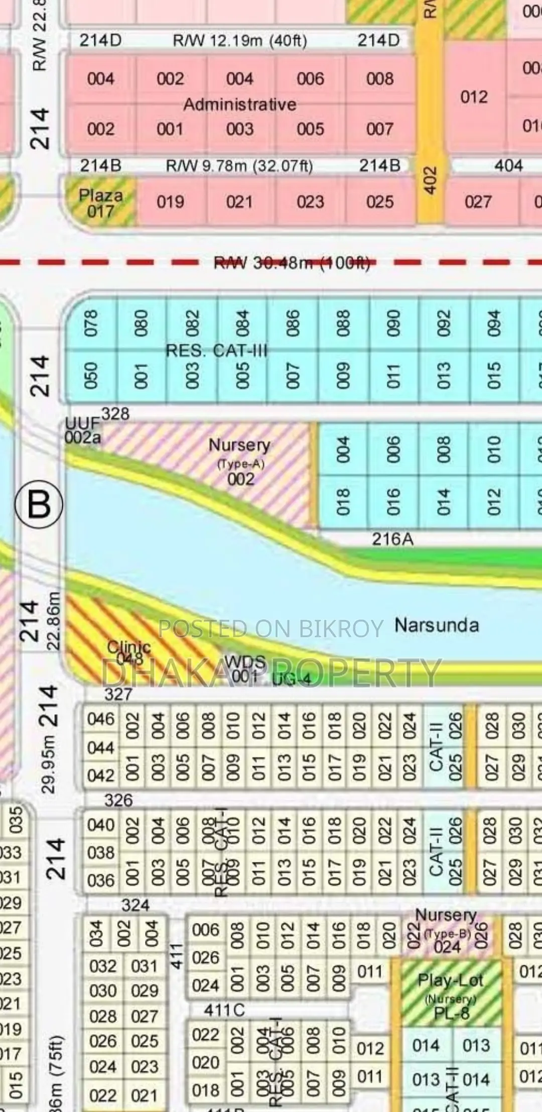 Lake-Facing 3 Katha Plot for Sale in Sector-9 in Purbachal