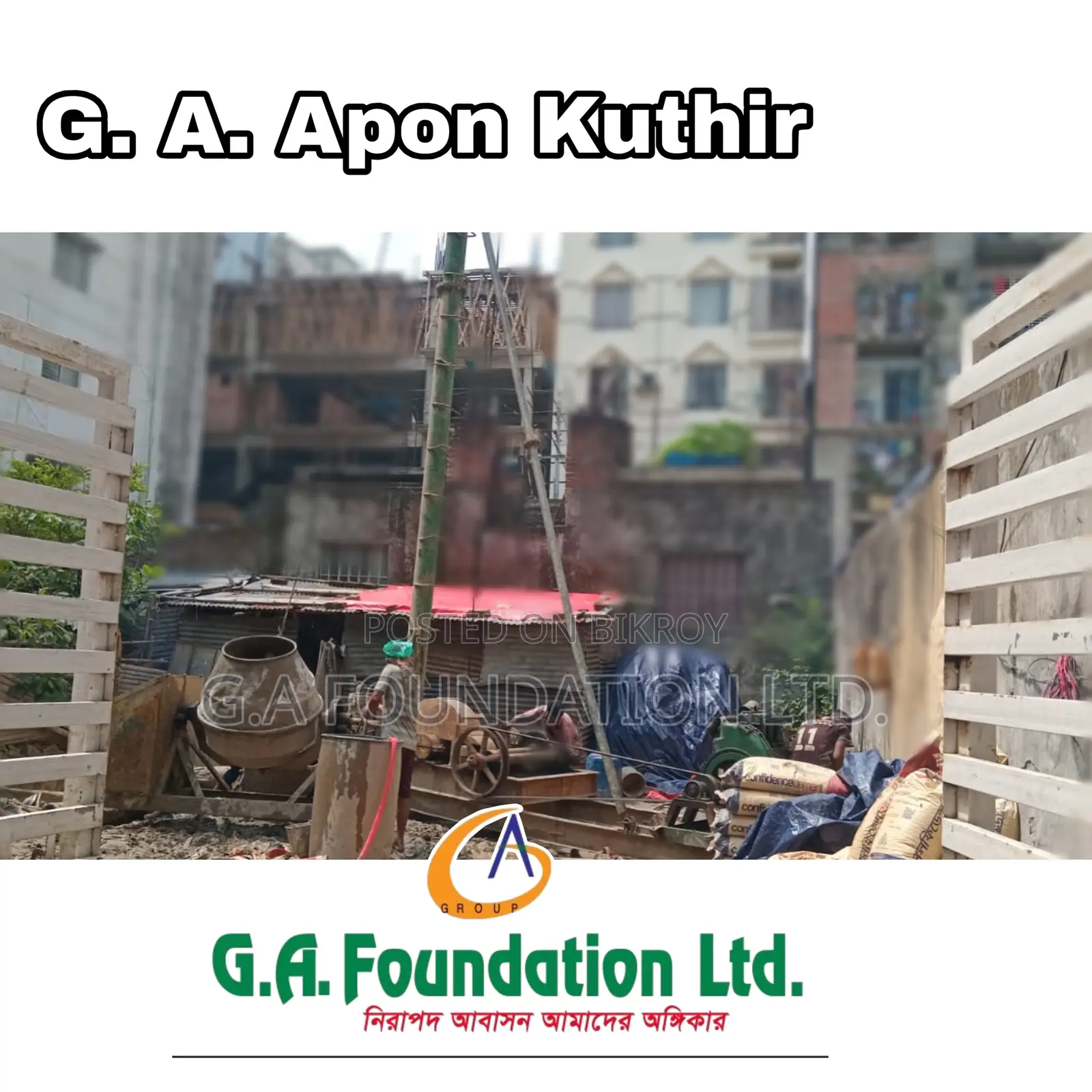 3bdrm Apartment in G. A. Apon Kuthir, Mirpur for Sale in Mirpur