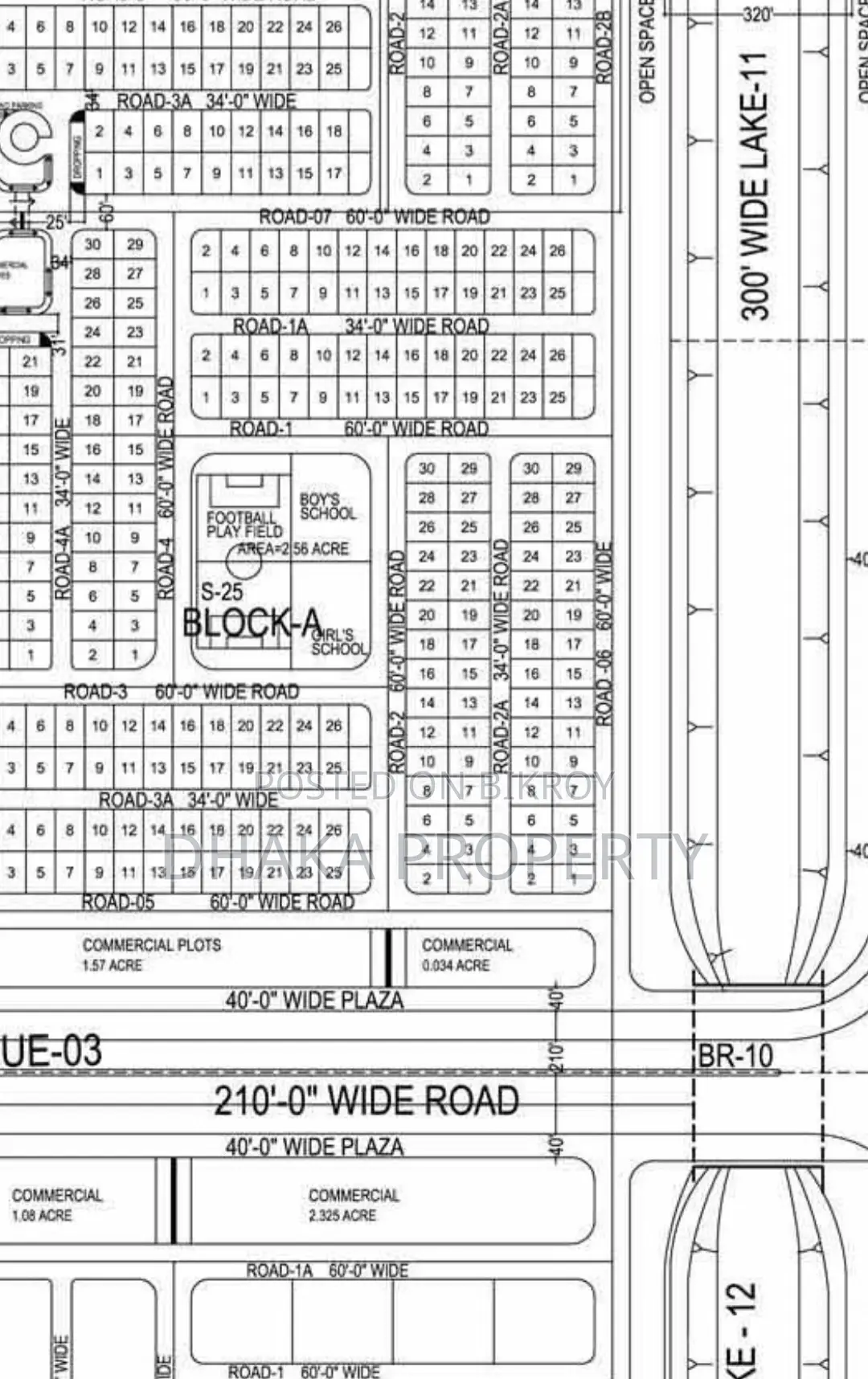 30/60ft Corner 5 Katha South at Sector-16/A in Uttara