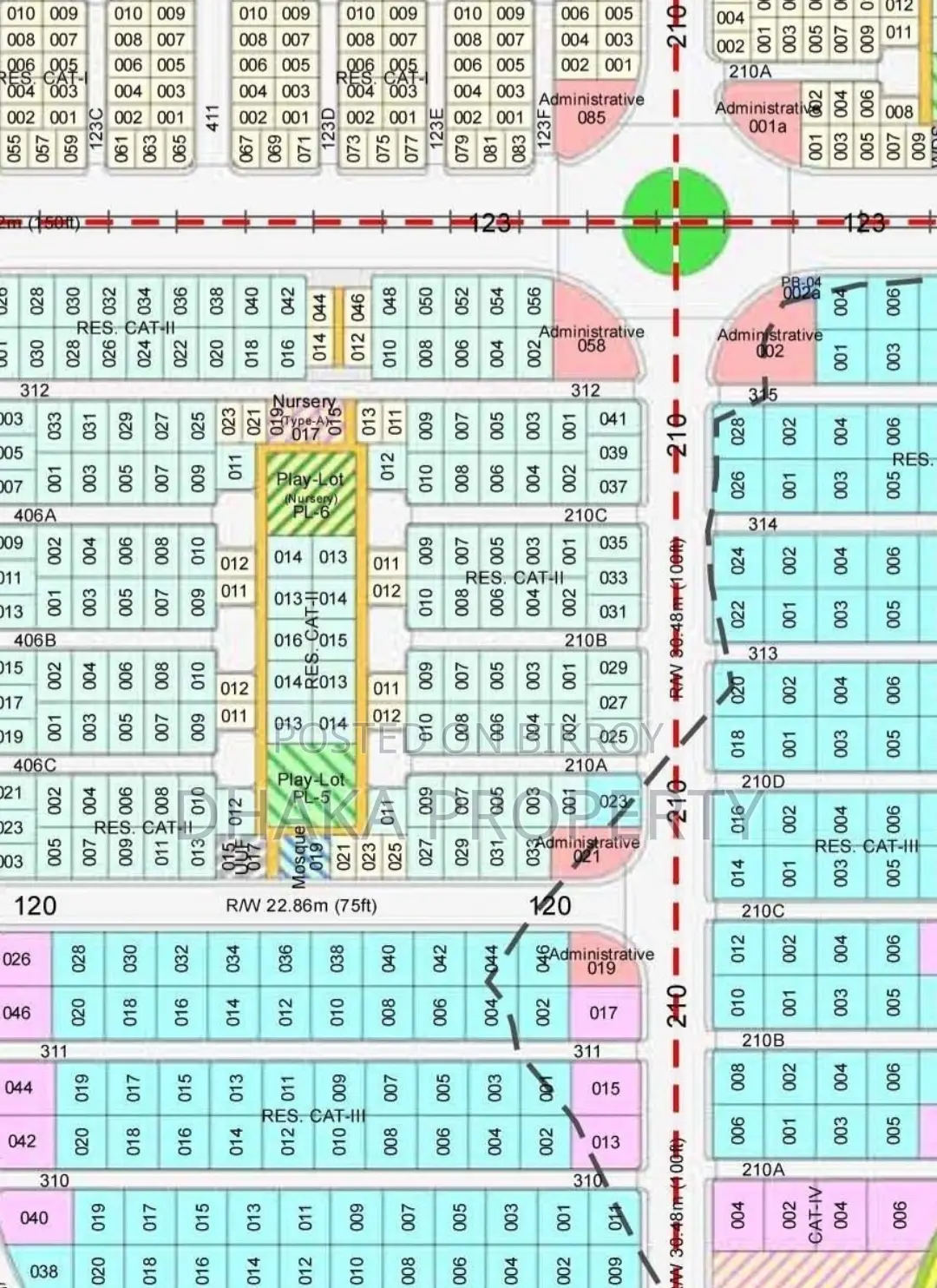Corner Park View 3 Katha North Sector-24 in Purbachal