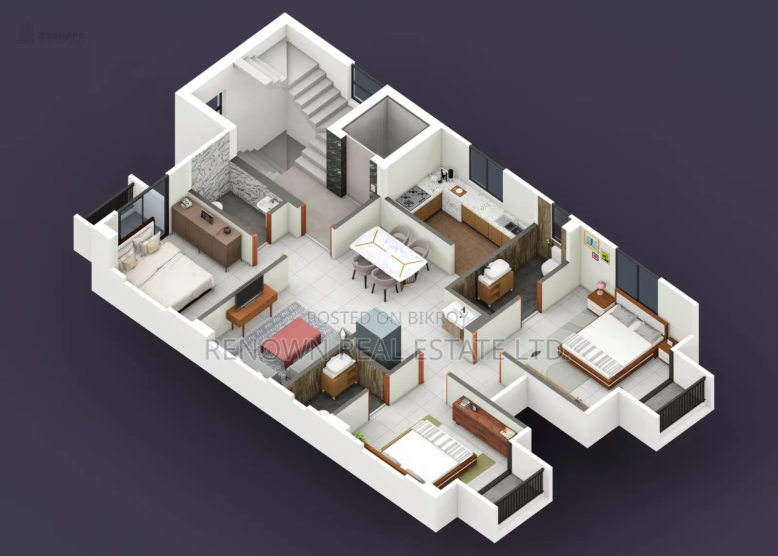 3bdrm Apartment in Renown Real Estate, Uttara for sale in Uttara
