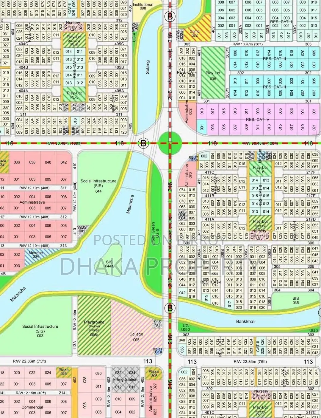 3 Katha Plot for Sale Near Lake, Sector-23 in Purbachal