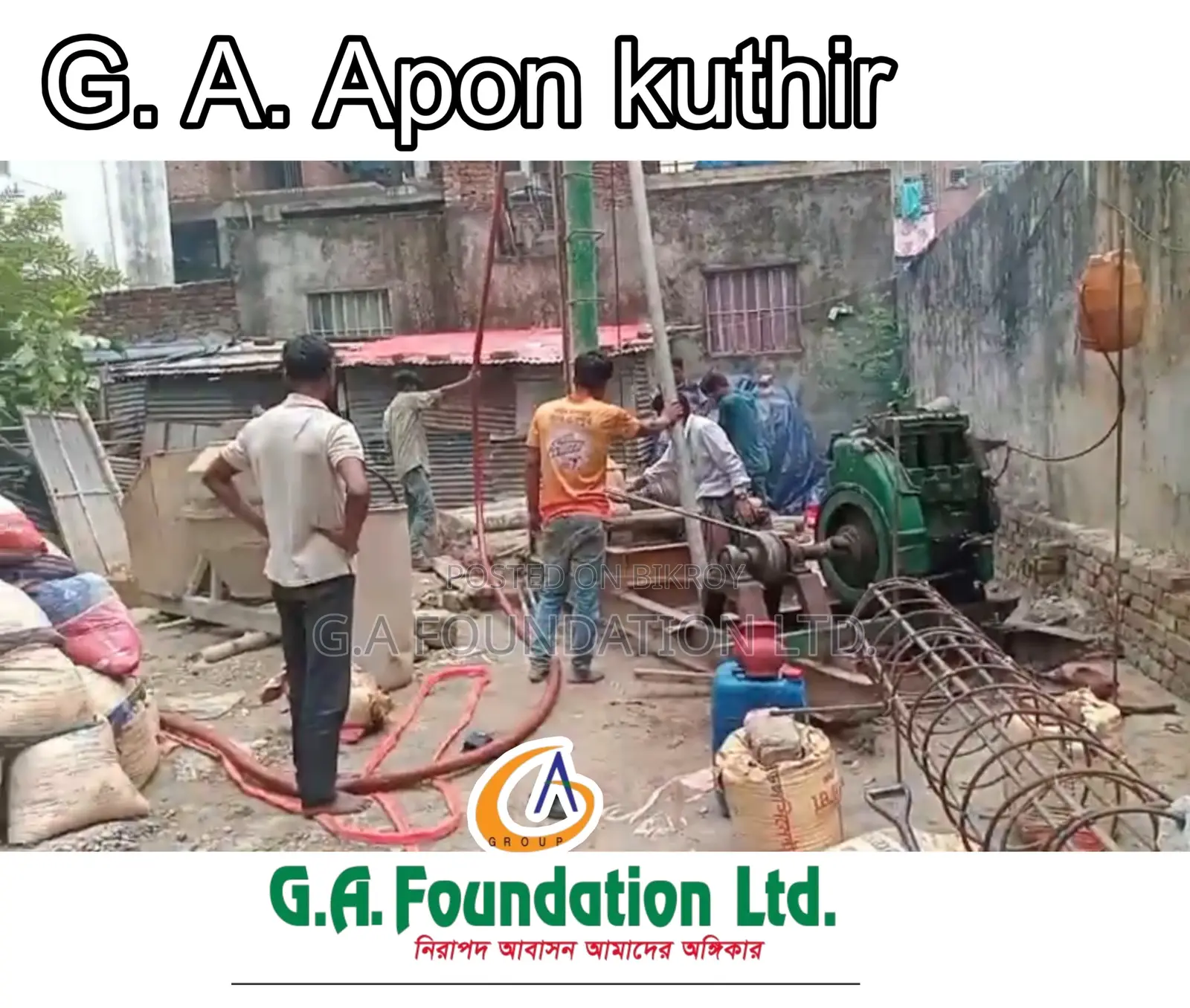 3bdrm Apartment in G. A. Apon Kuthir, Mirpur for Sale in Mirpur