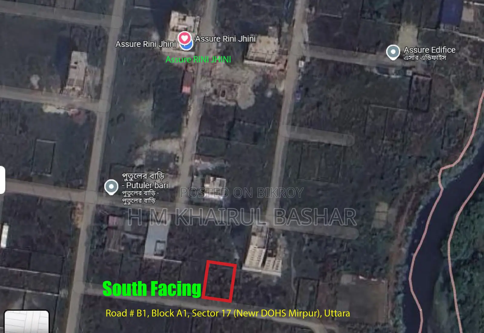 South Facing 3 Katha Land Sale in Uttara