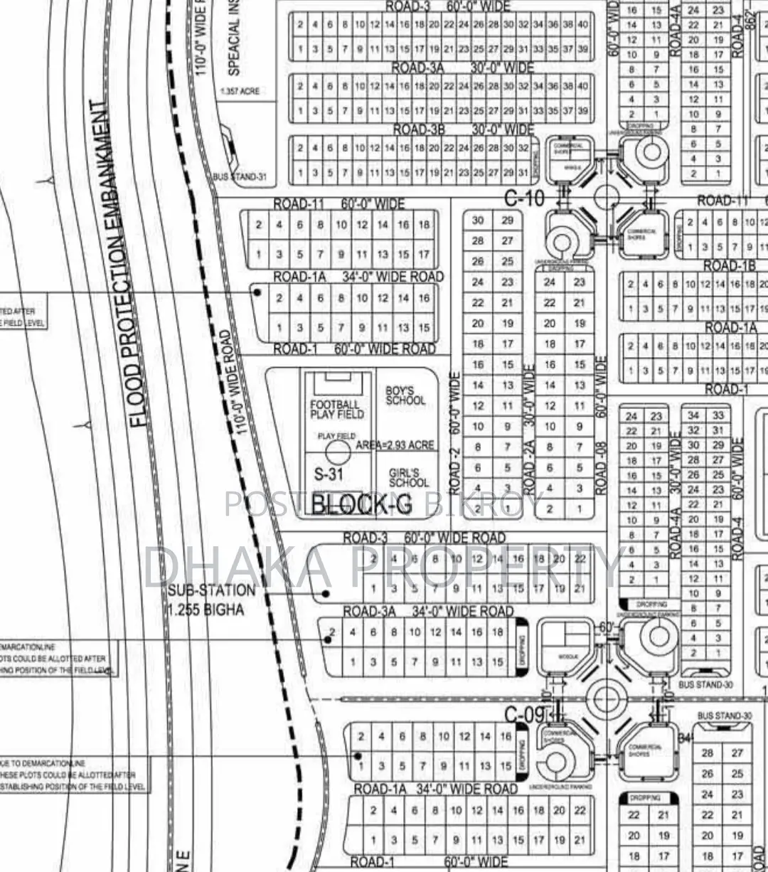 5 Katha South-Facing Plot on 30ft Road at Sector-16/G in Uttara