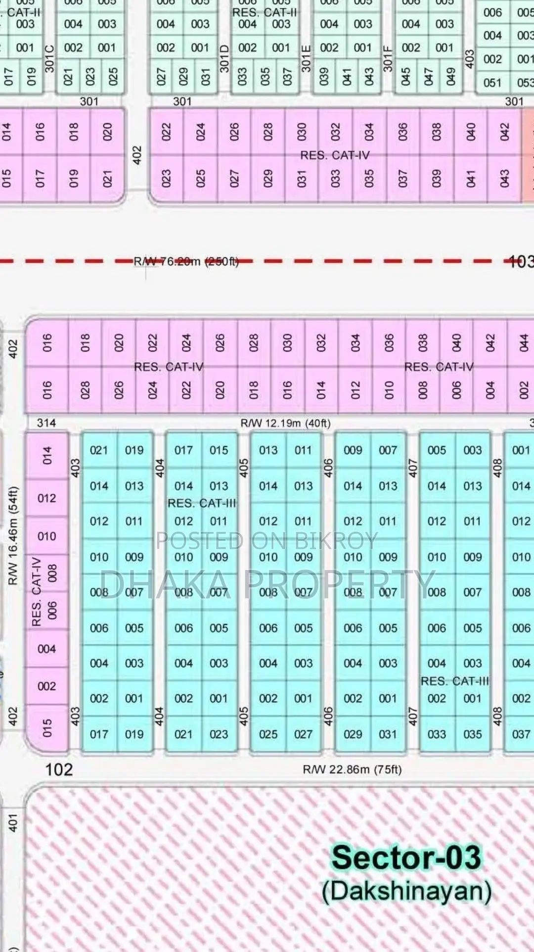 40ft Rd 10 Katha South at Sector-3 in Purbachal