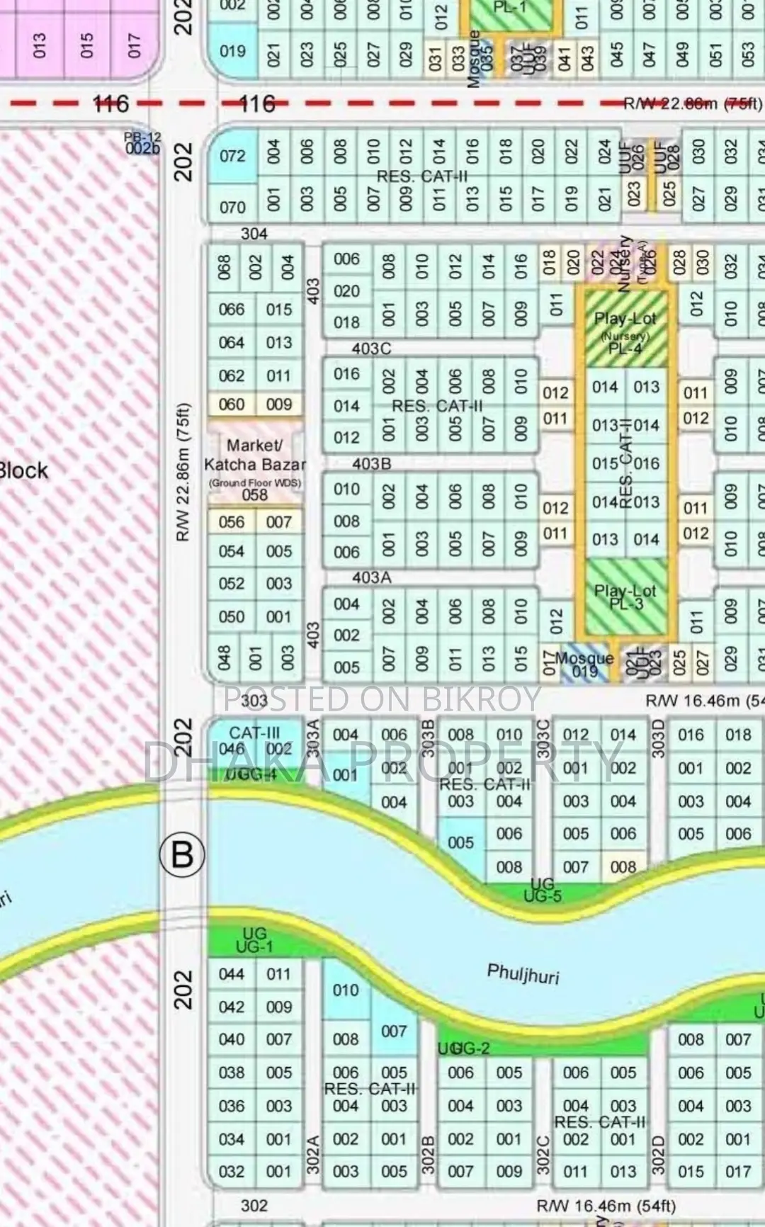 Corner 5 Katha South/West at Sector-15 in Purbachal