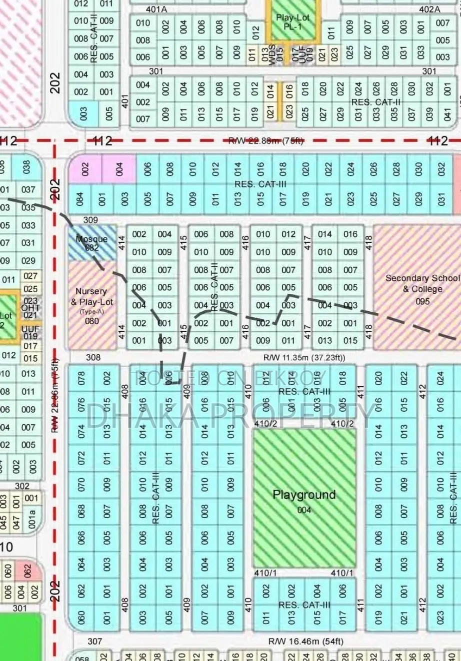 Near 300ft 5 Katha Park East at Sector-13 in Purbachal