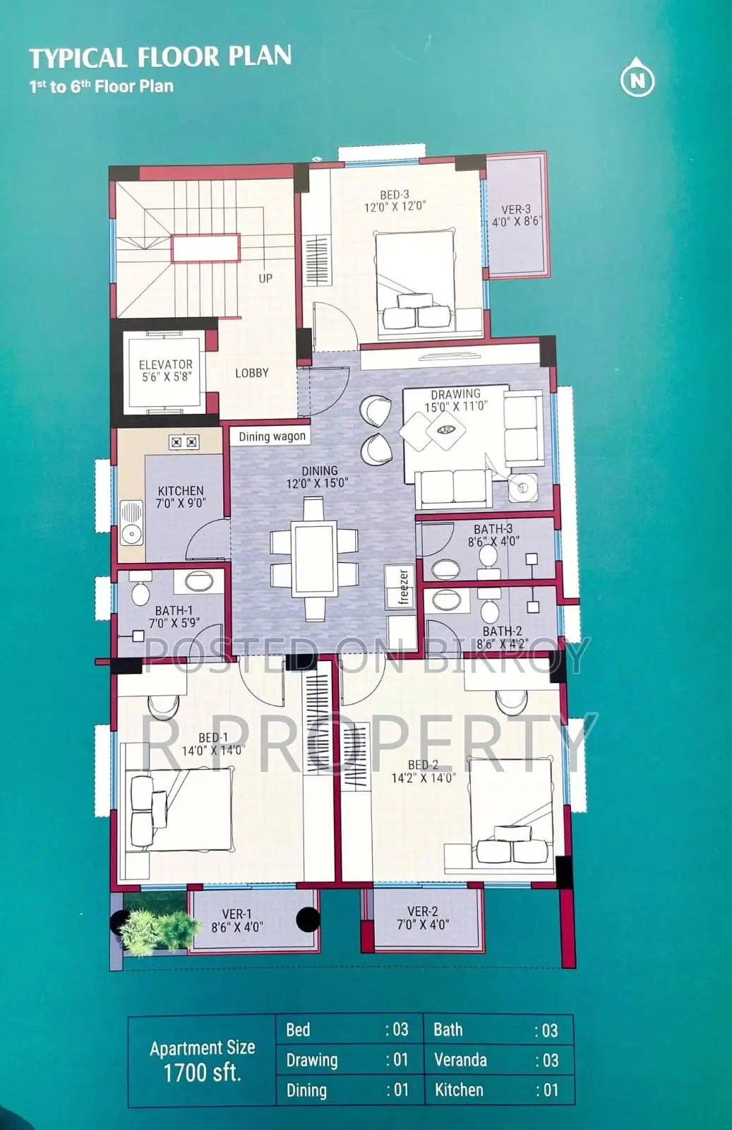 3bdrm Apartment in Uttara for sale in Uttara