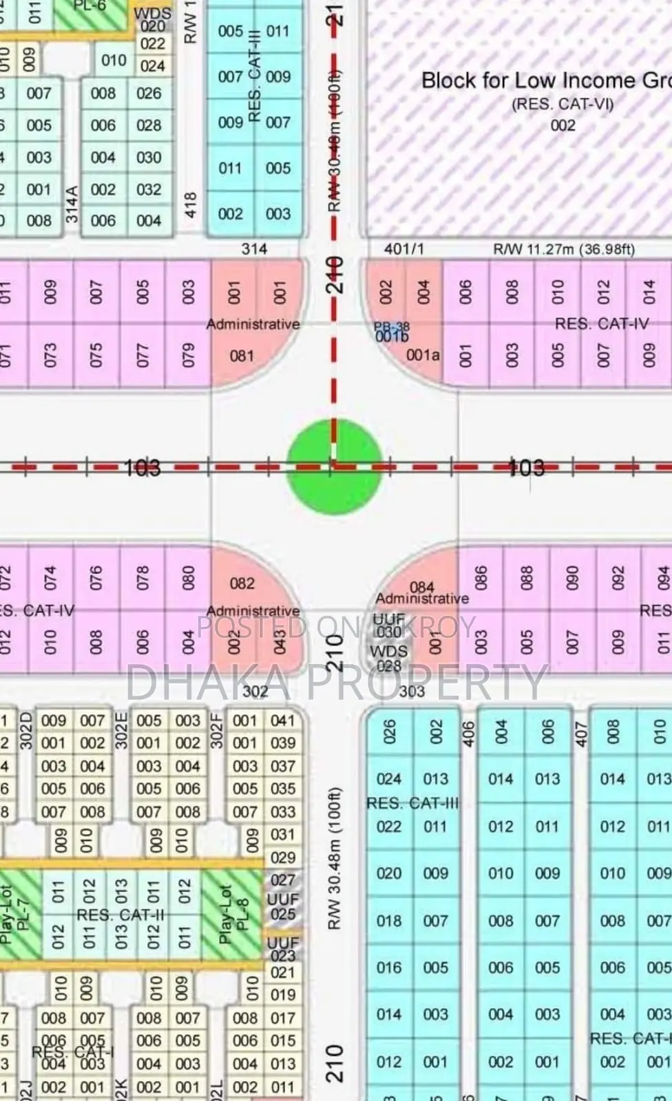 Near 300ft 3 Katha South/East Sector-2 in Purbachal