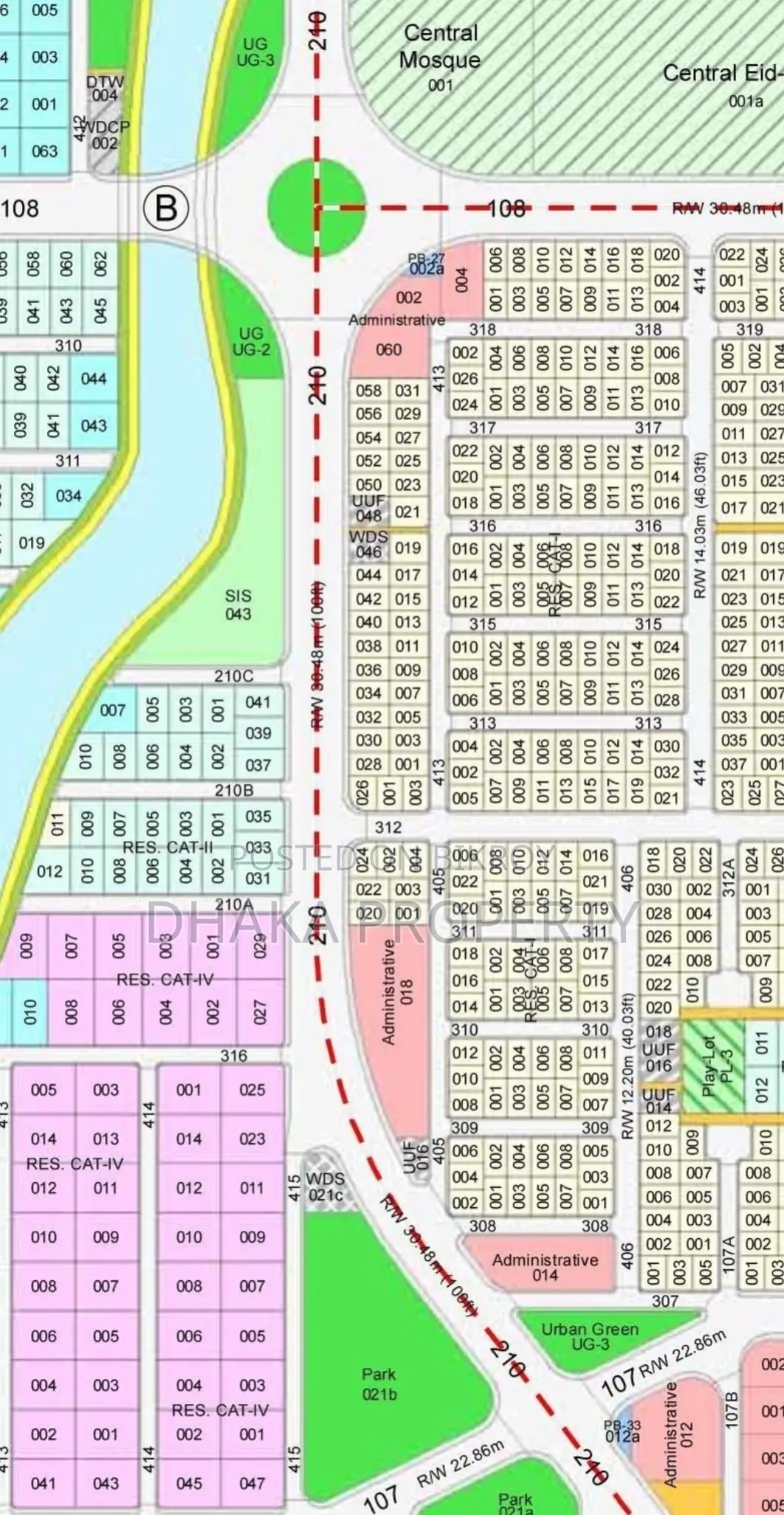 46ft Rd Zora 6 Katha South at Sector-9 in Purbachal