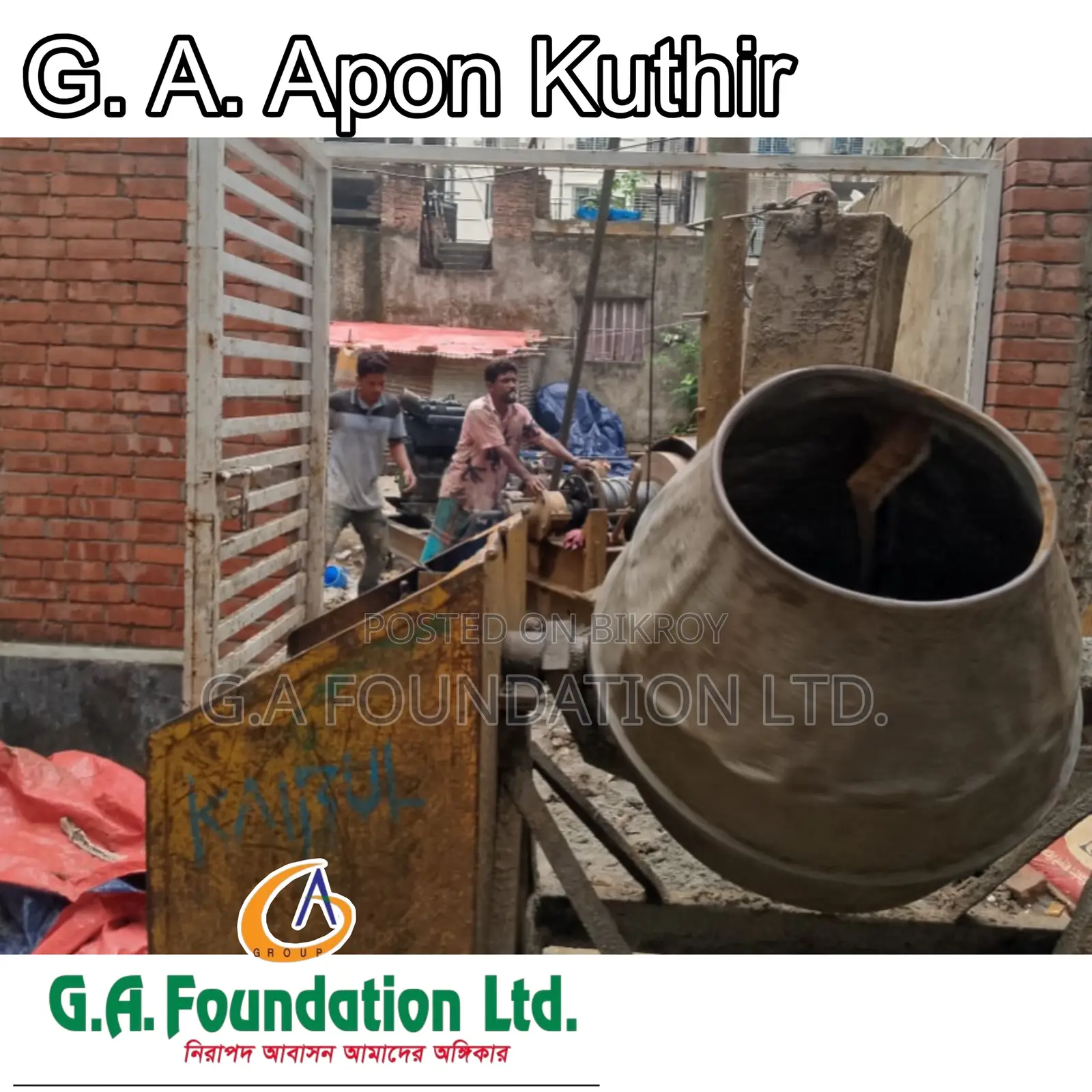 3bdrm Apartment in G. A. Apon Kuthir, Mirpur for Sale in Mirpur