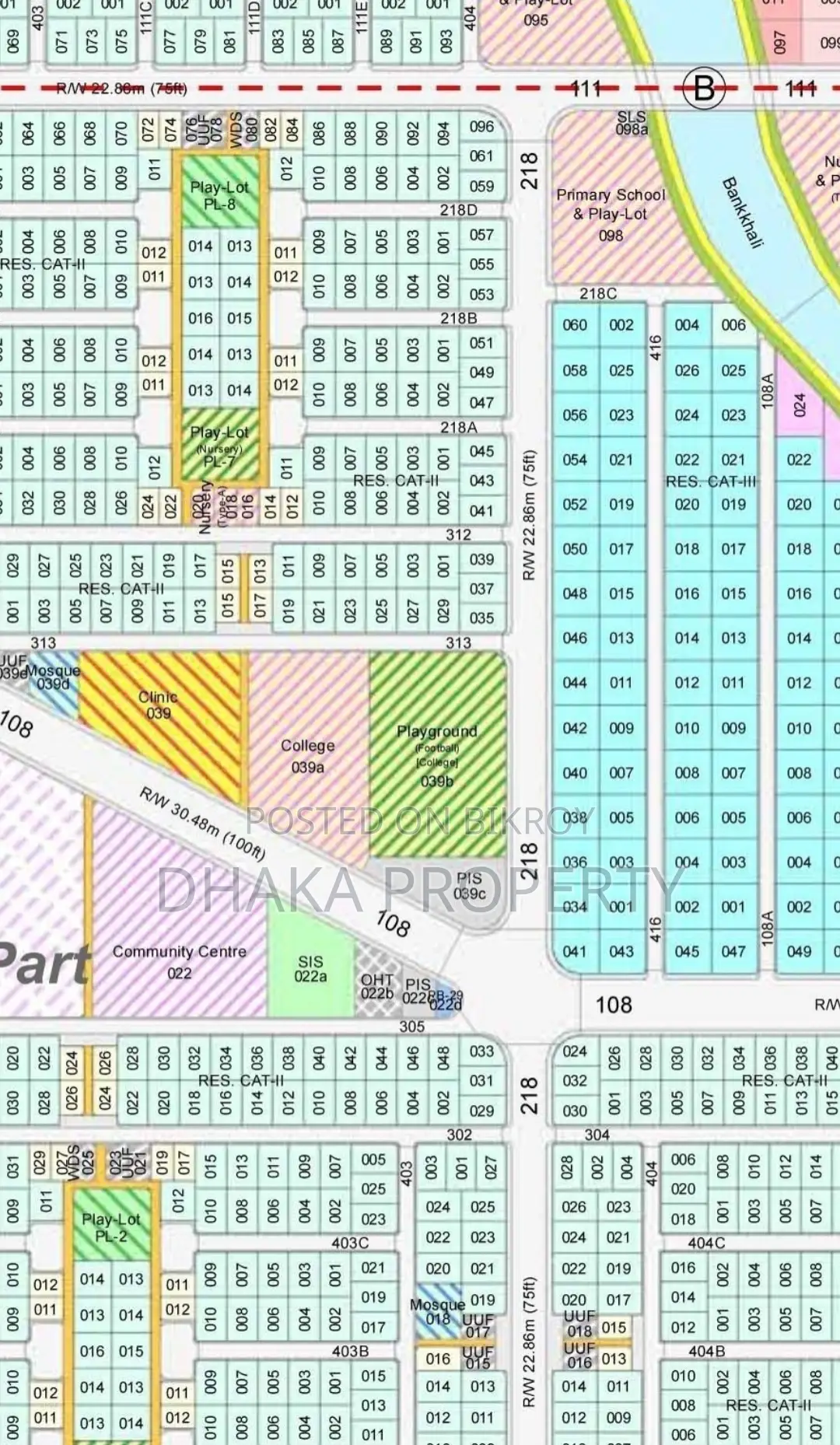 30/75ft Corner 5 Katha South/East at Sector-8 in Purbachal