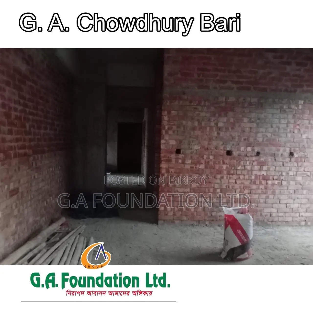 4-bedroom Apartment in G. A. Chowdhury Bari, Mirpur for Sale in Mirpur